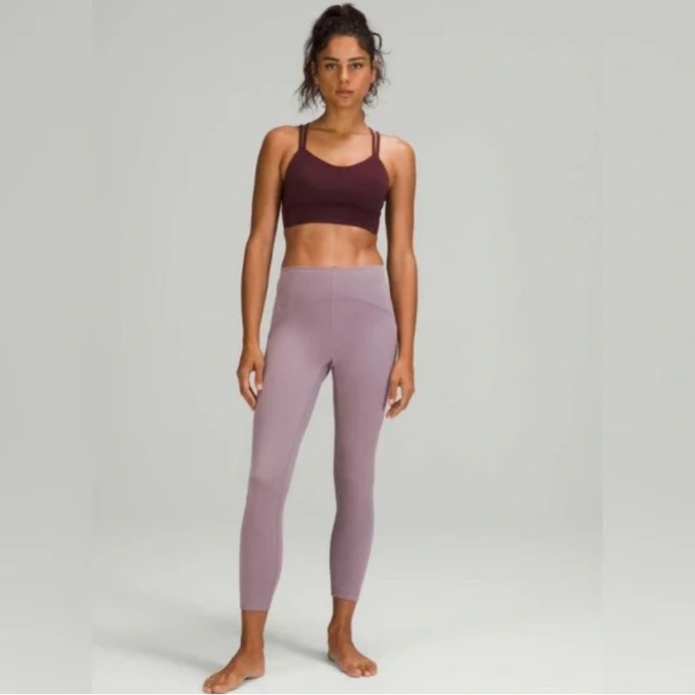 Lululemon InStill High Rise Tight 25” Leggings Size 6 Vintage Plum Excellent